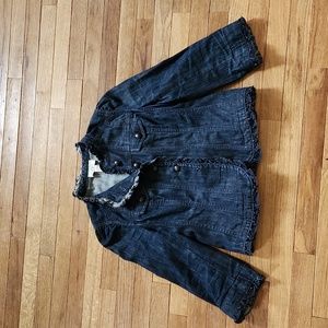 LOFT dark wash denim jacket